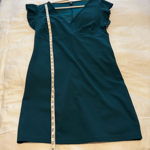 SHEIN Teal Green Ruffled Midi Dress Size 1X Never Worn NWOT - Picture 8 of 8